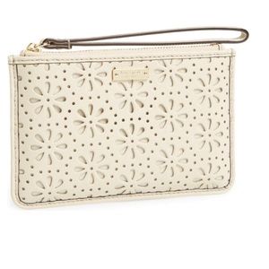 Kate Spade Cedar Street Bee Perforated Wristlet